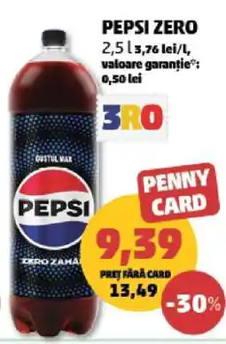 Penny Pepsi Zero Ofertă