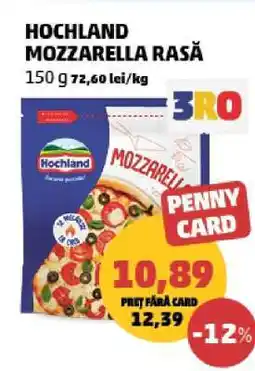 Penny HOCHLAND Mozzarella rasă Ofertă