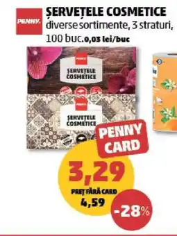 Penny Șervețele cosmetice Ofertă