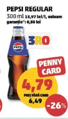 Penny PEPSI REGULAR Ofertă