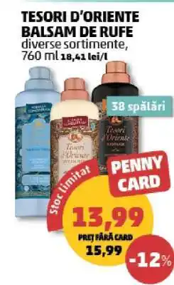 Penny TESORI D'ORIENTE BALSAM DE RUFE Ofertă