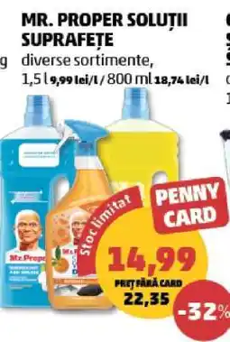 Penny MR. PROPER SOLUȚII SUPRAFEȚE Ofertă