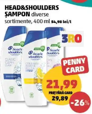 Penny HEAD & SHOULDERS Şampon Ofertă