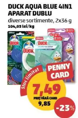 Penny DUCK AQUA BLUE 4IN1 APARAT DUBLU Ofertă