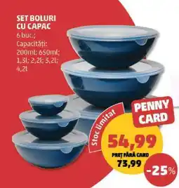 Penny SET BOLURI CU CAPAC Ofertă