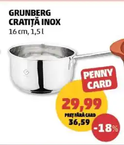 Penny GRUNBERG CRATIȚĂ INOX Ofertă