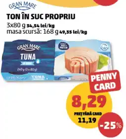 Penny Gran Mare ton în suc propriu Ofertă