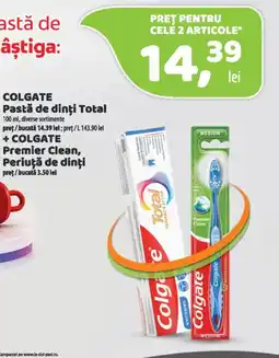 La Doi Pasi Colgate Total Ofertă