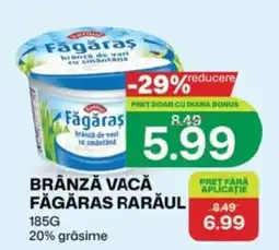 Diana Supermarket Făgăraș brânză de vaci cu smântână Ofertă