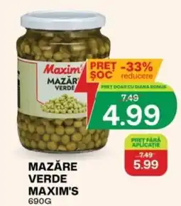 Diana Supermarket Maxim's Mazare Verde Ofertă