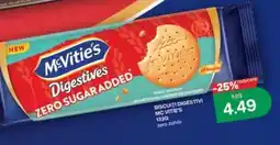 Diana Supermarket McVities digestives zero sugar added Ofertă