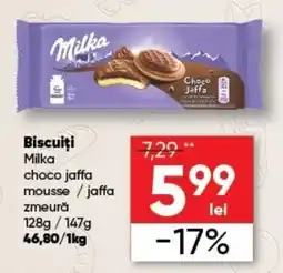 PROFI Milka biscuiti choco jaffa mousse / jaffa zmeură Ofertă