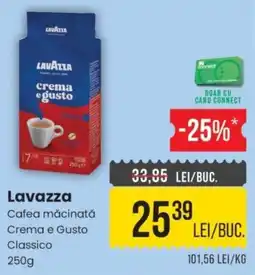 Mega Image Lavazza cafea măcinată crema e gusto classico Ofertă