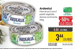 Mega Image Ardealul pate de pui porc pastă vegetală Ofertă