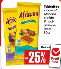 PROFI Africana tabletă de ciocolată Ofertă