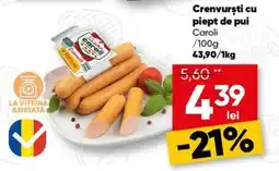 PROFI Carolii crenvurști cu piept de pui Ofertă
