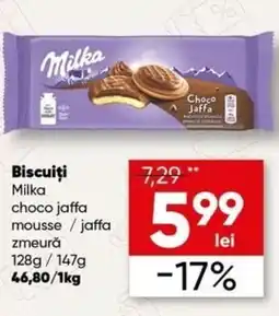 PROFI Milka biscuiti choco jaffa mousse / jaffa zmeură Ofertă
