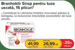 Dr.Max Bronhoklir sirop pentru tuse uscata Ofertă