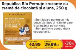 Dr.Max Republica Bio Pernute crocante cu cremă de ciocolată și alune Ofertă