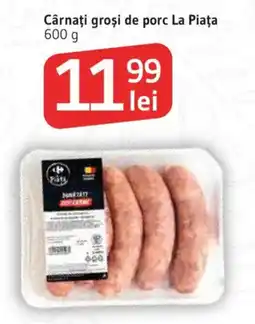 Supeco La Piața Cârnați groși de porc Ofertă