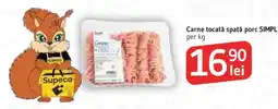 Supeco Carne tocată spată porc Simpl Ofertă