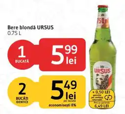 Supeco Bere blondă Ursus Ofertă