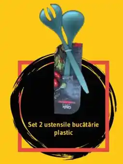 Supeco Set 2 ustensile bucătărie plastic Ofertă