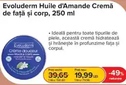 Dr.Max Evoluderm Huile d'Amande Cremă de față și corp Ofertă