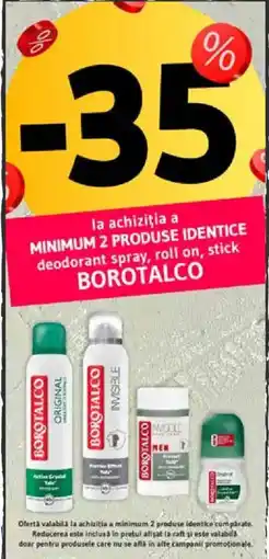 Supeco borotalco deodorant spray roll on stick Ofertă