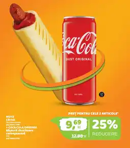 La Doi Pasi Motz Carnat + Coca Cola Original Ofertă
