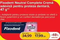 Dr.Max Fixodent Neutral Complete Cremă Ofertă