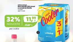La Doi Pasi Ursus cooler Bere blondă, fără alcool cu aromă de lămâie Ofertă