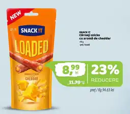 La Doi Pasi Snack it cârnați sticks cu aromă de cheddar Ofertă