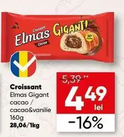 PROFI Croissant Elmas Gigant cacao/cacao&vanilie Ofertă