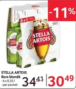 Selgros Stella artois bere blondă Ofertă