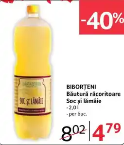 Selgros Biborțeni băutură răcoritoare soc și lămâie Ofertă