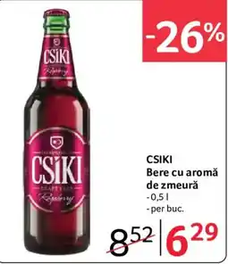 Selgros Csiki bere cu aromă de zmeură Ofertă