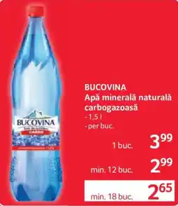 Selgros Bucovina apa minerala naturala carbogazoasa Ofertă