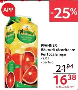 Selgros Pfanner băutură răcoritoare portocale roșii Ofertă