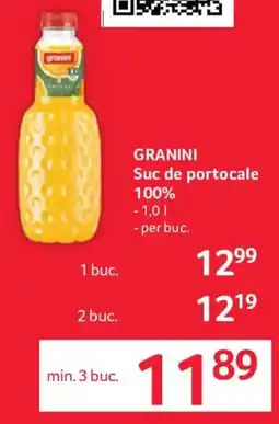 Selgros Granini Suc de portocale 100% Ofertă