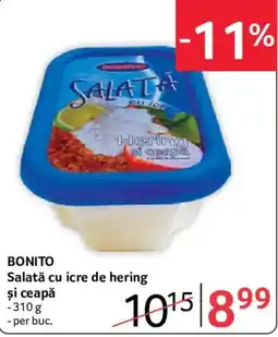 Selgros Bonito salată cu icre de hering și ceapă Ofertă
