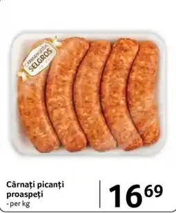 Selgros Selgros cârnați picanți proaspeți Ofertă