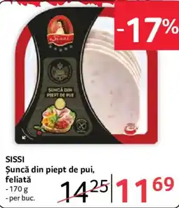 Selgros Sissi șuncă din piept de pui, feliată Ofertă