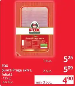 Selgros Fox șuncă praga extra, feliată Ofertă