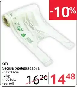 Selgros Oti sacoșă biodegradabilă Ofertă
