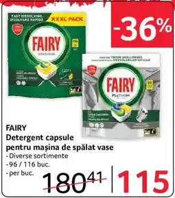 Selgros Fairy detergent capsule pentru mașina de spălat vase Ofertă