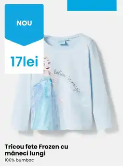 Pepco Frozen tricou fete cu mâneci lungi Ofertă
