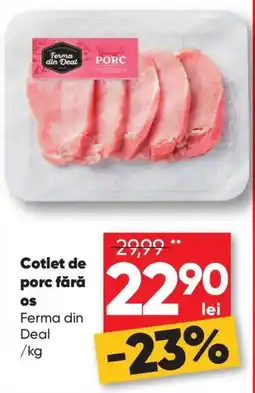 PROFI Ferma din Deal cotlet de porc fără os Ofertă