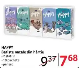 Selgros Happy batiste nazale din hârtie Ofertă