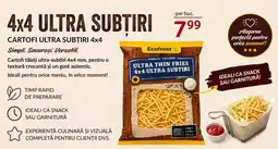 Selgros Ecofrost cartofi ultra subțiri 4x4 Ofertă